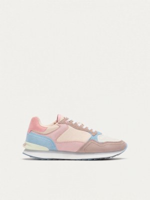 Hoff City Barcelona Sneakers Dam Rosa Blå Vita | SYX2784ZB