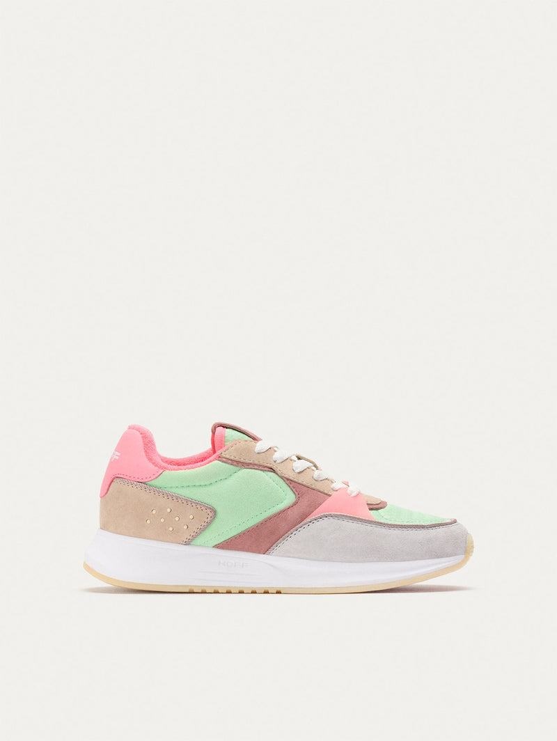 Hoff District Rambla Sneakers Dam Khaki Rosa Gröna | QLG9575PA